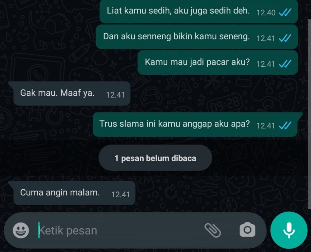 chat lucu minta kepastian dalam hubungan © berbagai sumber