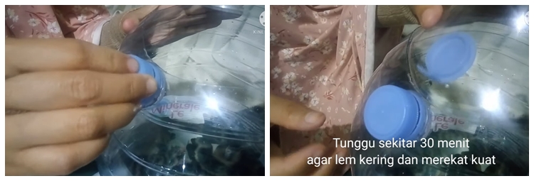 Bermodal galon bekas, begini cara praktis bikin dispenser beras antikutu