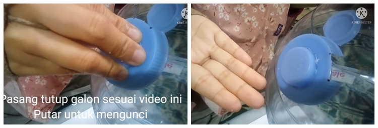 Bermodal galon bekas, begini cara praktis bikin dispenser beras antikutu