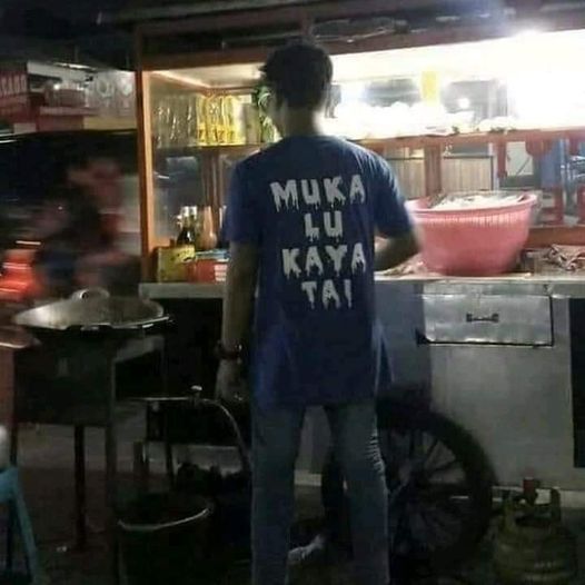 tulisan lucu kaos pedagang © berbagai sumber
