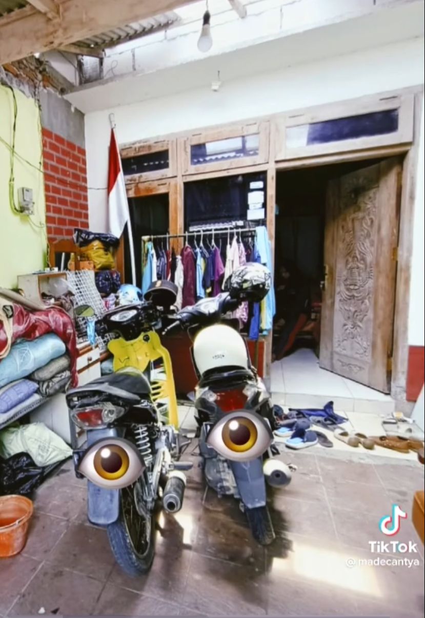 potret hunian mirip kandang ayam © TikTok