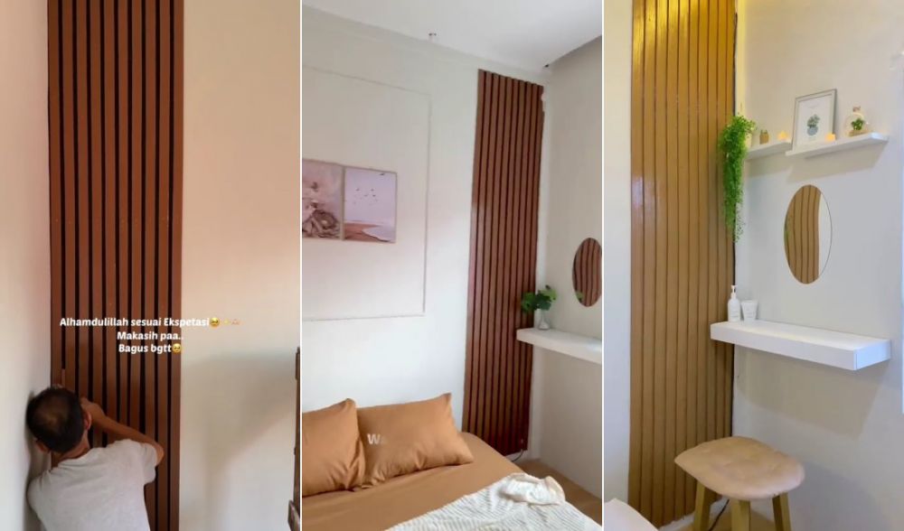 Ubah gaya dinding agar tidak monoton gunakan kayu, budget Rp 300 ribu bikin rumah jadi mewah
