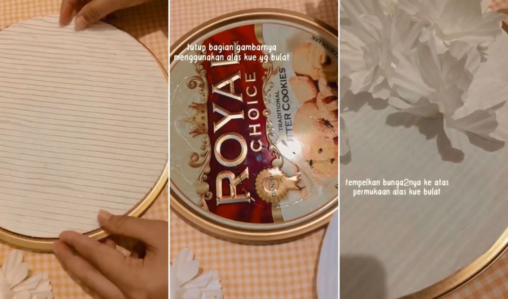 hiasan meja dari kaleng © TikTok