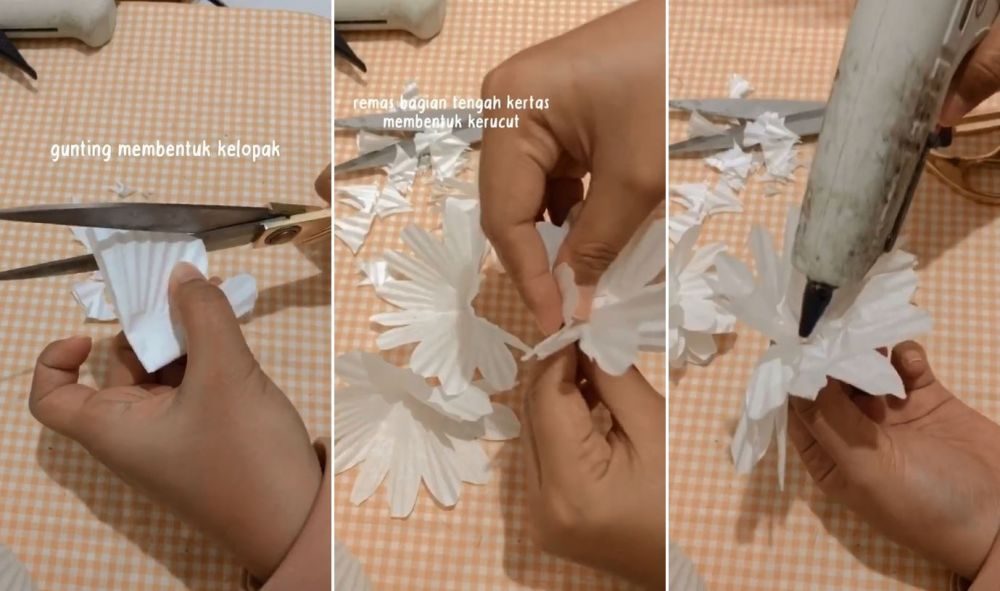 hiasan meja dari kaleng © TikTok