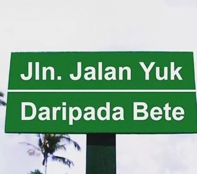 Potret kocak plang nama jalan Berbagai sumber