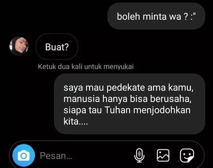 11 Chat lucu tentang imajinasi jomblo © berbagai sumber