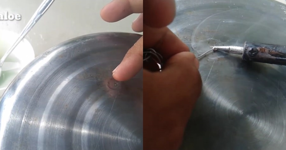 Bukan pakai sampah dapur, ini cara menambal panci bocor dengan 3 bahan