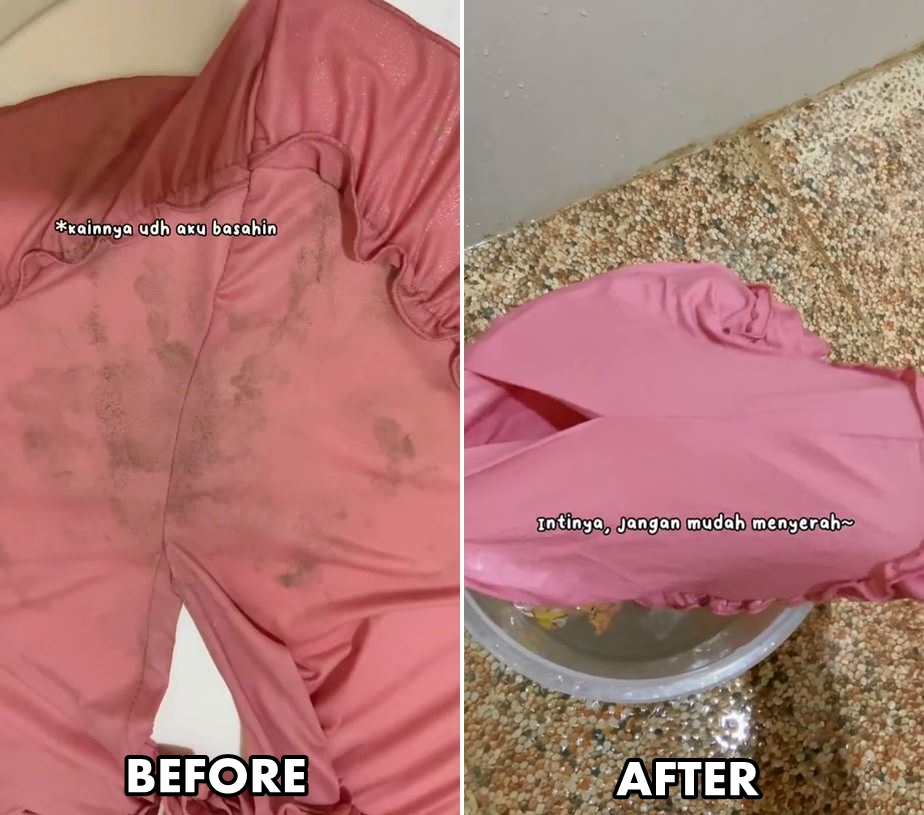 Cuma pakai 1 bubuk kimia, cara mudah bersihkan jamur membandel di baju ini bikin pakaian auto baru