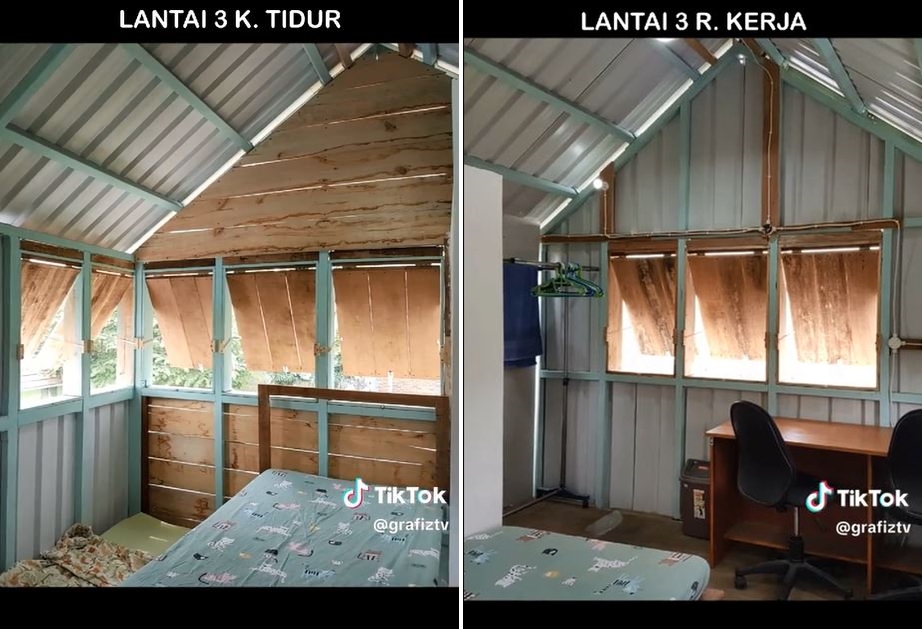 rumah susun kayu © TikTok
