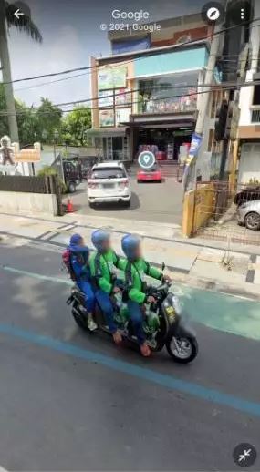 Potret kocak pengendara motor di Google Maps Berbagai sumber