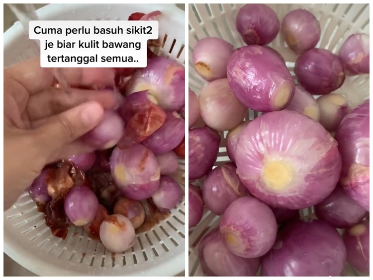 Tak perlu direndam, ini trik cepat mengupas bawang merah tanpa bikin mata perih