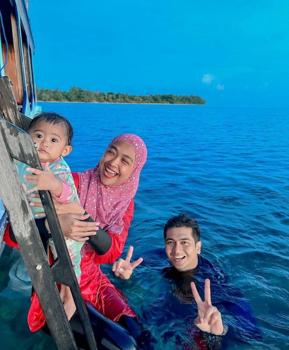 Moana ikut main jetski Istimewa