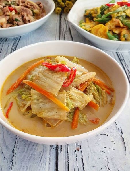11 Resep olahan sawi putih kuah santan, lezat, bikin nagih, dan mudah ditiru
