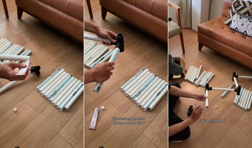 rak kayu estetik © TikTok