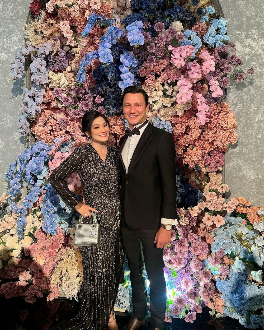 Christian Titi kondangan bareng © Instagram