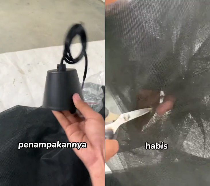 lampu estetik dari barang bekas © TikTok