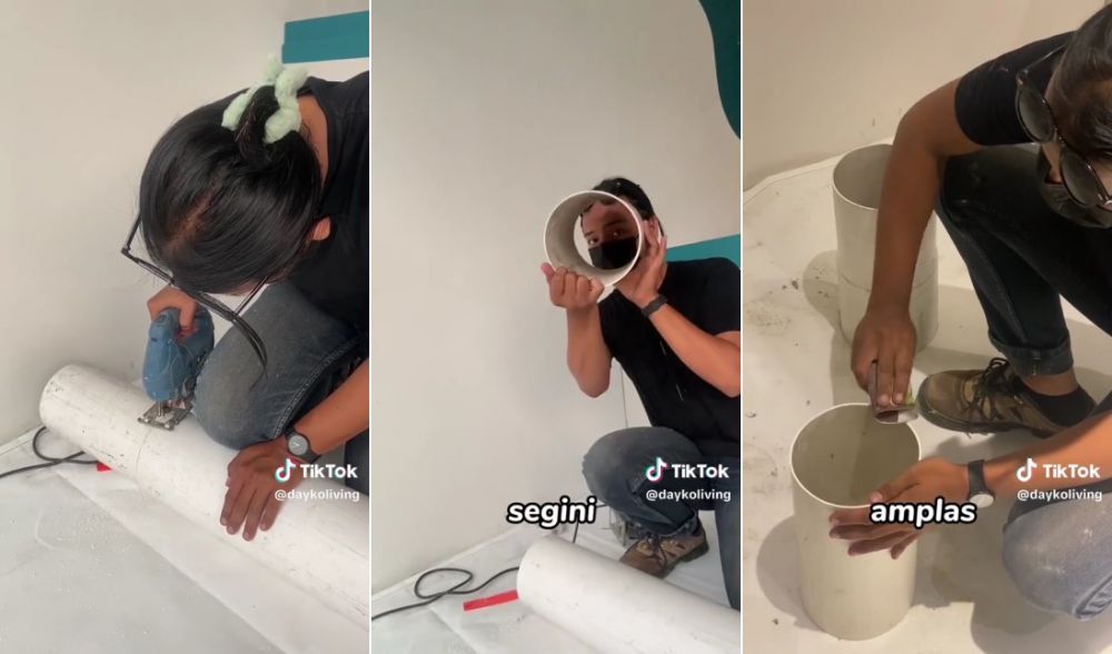 rak sepatu low budget © TikTok