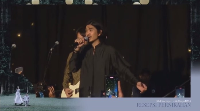 pesona Duta SO7 di resepsi pernikahan Jessica Mila  © berbagai sumber