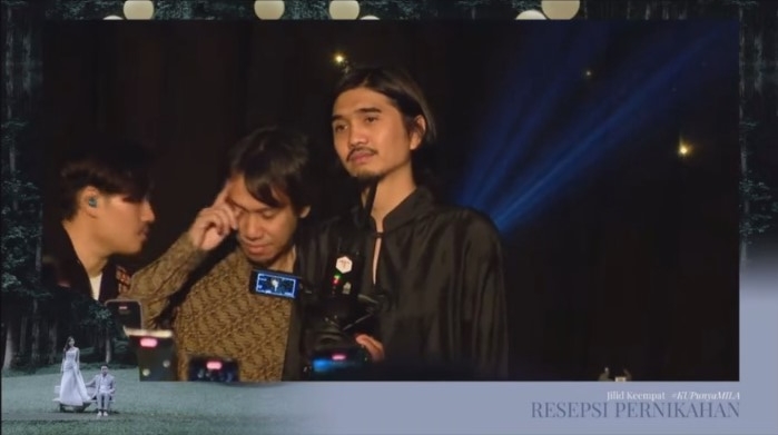 pesona Duta SO7 di resepsi pernikahan Jessica Mila  © berbagai sumber