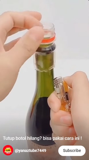 Cuma pakai sampah dapur, ini cara sederhana atasi tutup botol yang hilang