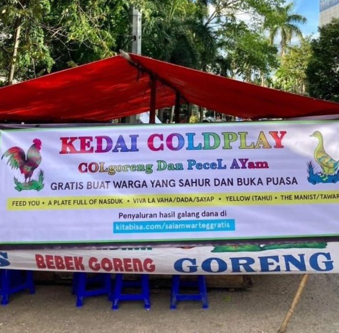 potret kocak spanduk pecel lele Berbagai sumber