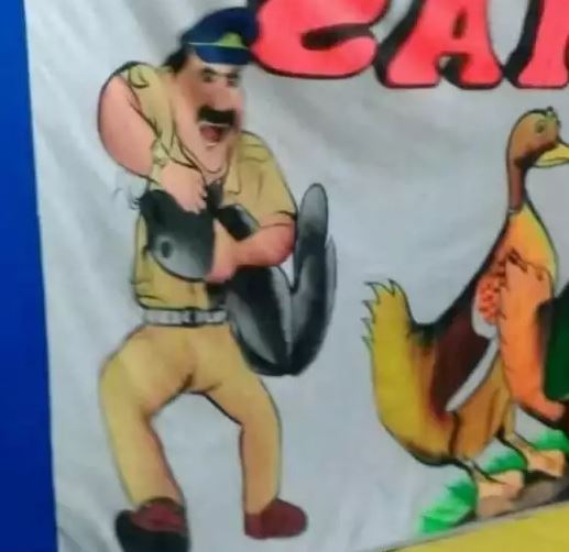 potret kocak spanduk pecel lele Berbagai sumber