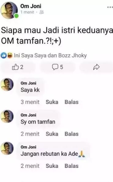 Potret kocak status Facebook Berbagai sumber