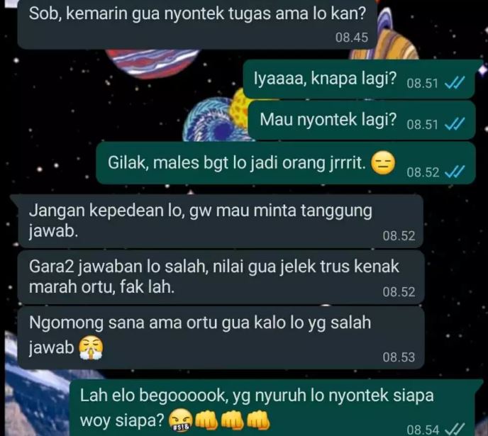 11 Chat lucu dengan teman dekat ini isinya ngawur, bikin ketawa sekaligus kasihan