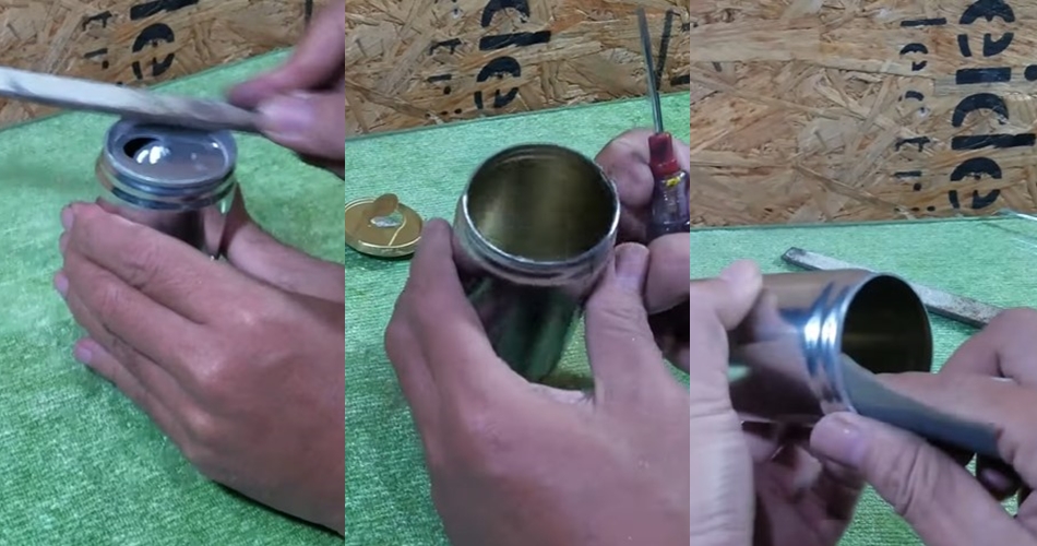 Jangan langsung dibuang, ini cara menyulap kaleng minuman bekas jadi cangkir estetik