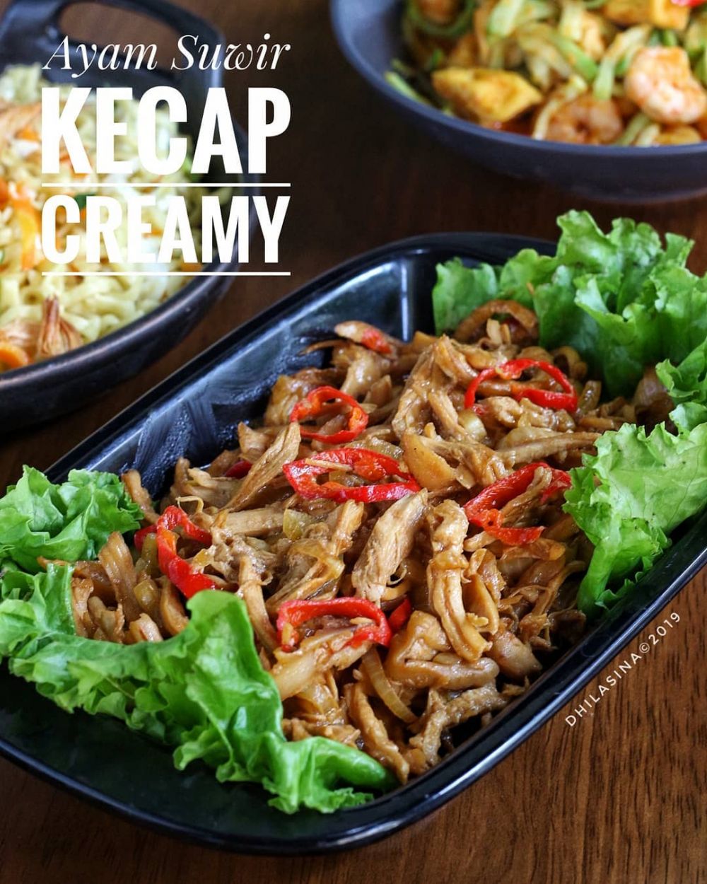 11 Resep olahan ayam suwir kecap, simpel, nikmat, dan mudah ditiru