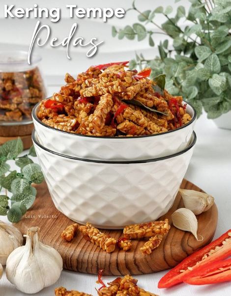 11 Resep kering tempe pedas manis, lezat, cocok untuk lauk, dan mudah dibuat