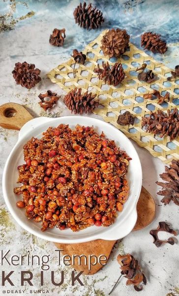 11 Resep kering tempe pedas manis, lezat, cocok untuk lauk, dan mudah dibuat