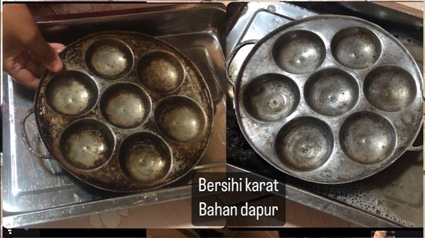 Bukan pakai deterjen, ini cara bersihkan kerak hitam di loyang kue lumpur pakai 3 bahan