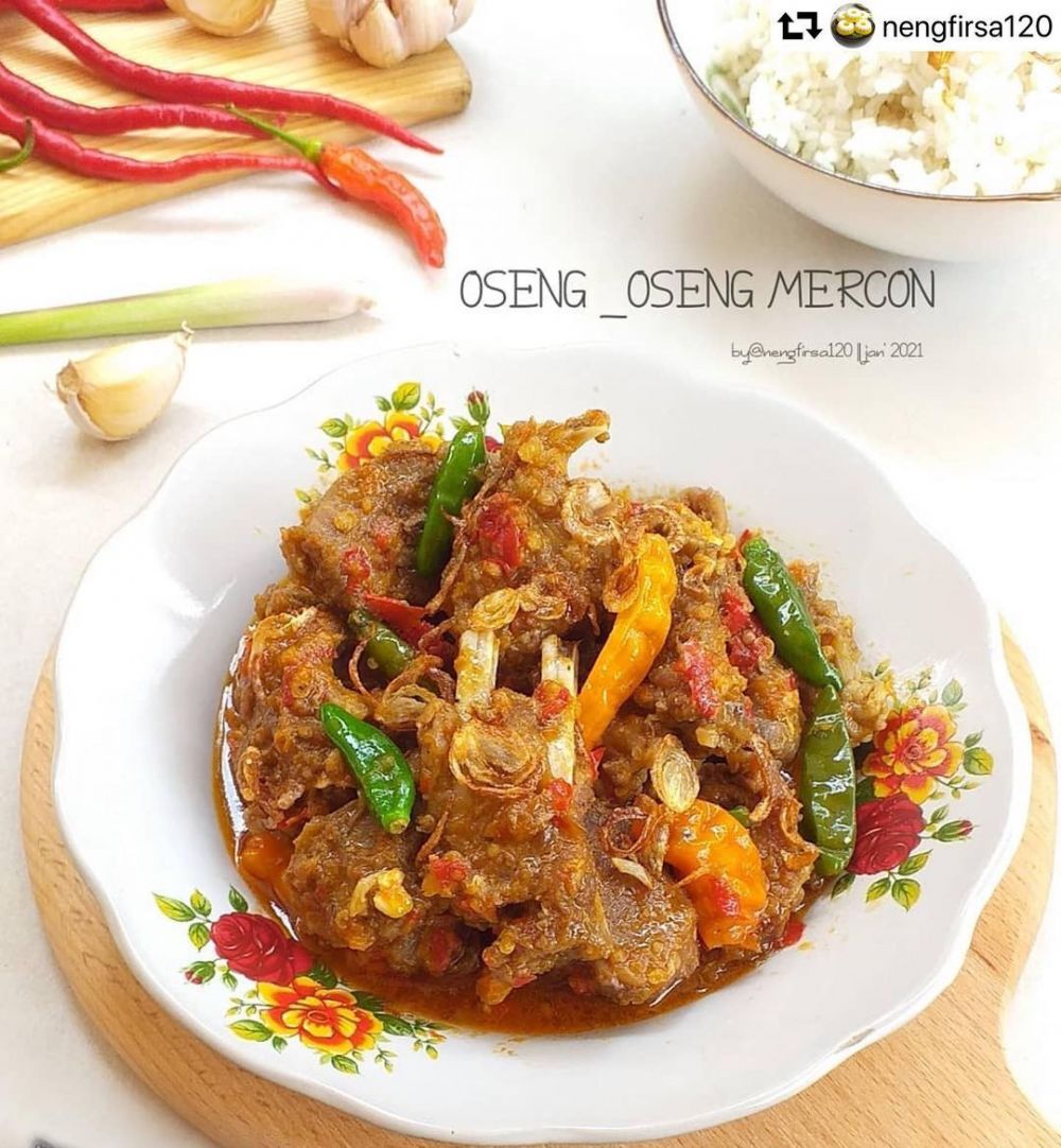 11 Resep oseng mercon daging kambing ala rumahan, enak, praktis, dan mudah ditiru