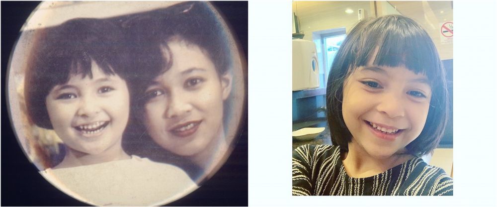 bukti kemiripan marshanda saat kecil dan sienna © berbagai sumber