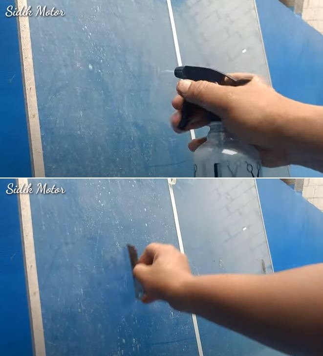 cara bersihkan kaca © YouTube