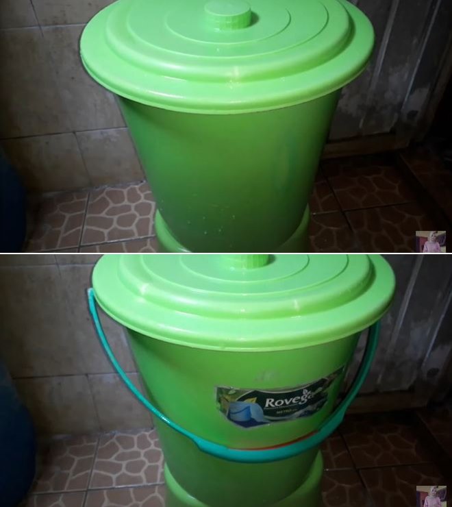 cara bersihkan ember berkerak © YouTube