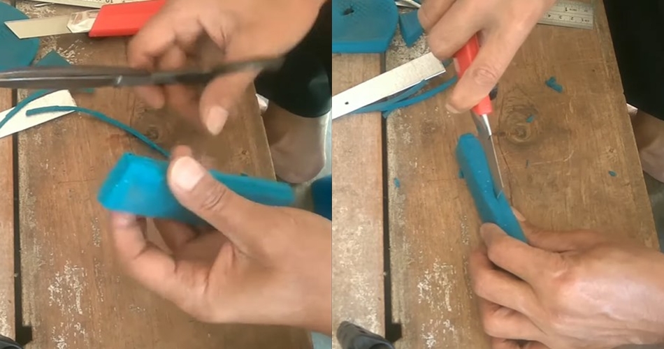 Cuma pakai barang bekas, ini cara mengganti gagang pisau yang lepas