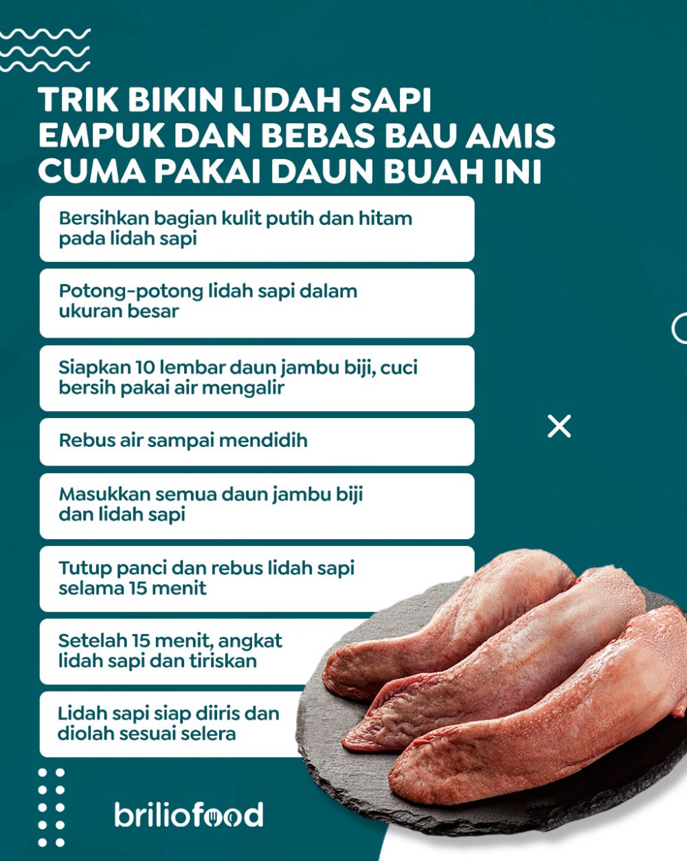 Trik mengempukkan dan menghilangkan bau amis lidah sapi cuma pakai 1 bahan
