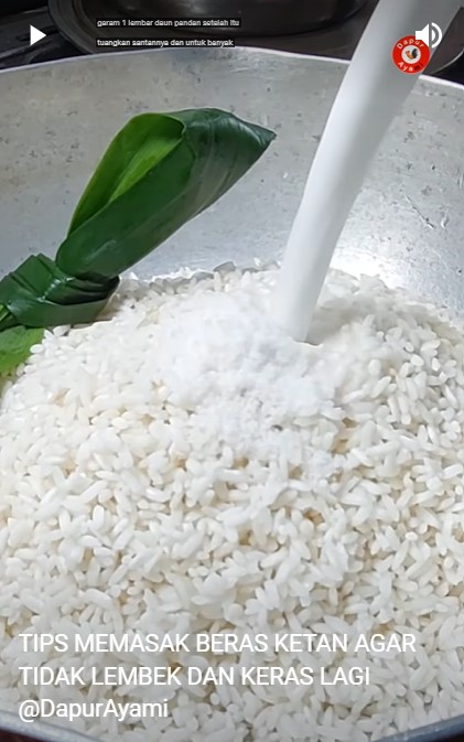 Trik masak beras ketan agar teksturnya pas, tak terlalu lembek dan mudah mengeras