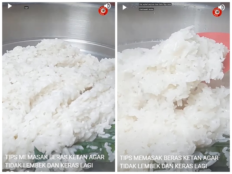 Trik masak beras ketan agar teksturnya pas, tak terlalu lembek dan mudah mengeras