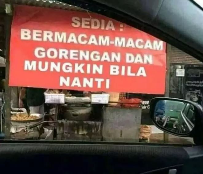 spanduk jualan nggak berguna Berbagai sumber