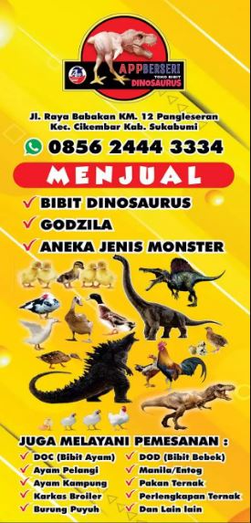 spanduk jualan nggak berguna Berbagai sumber