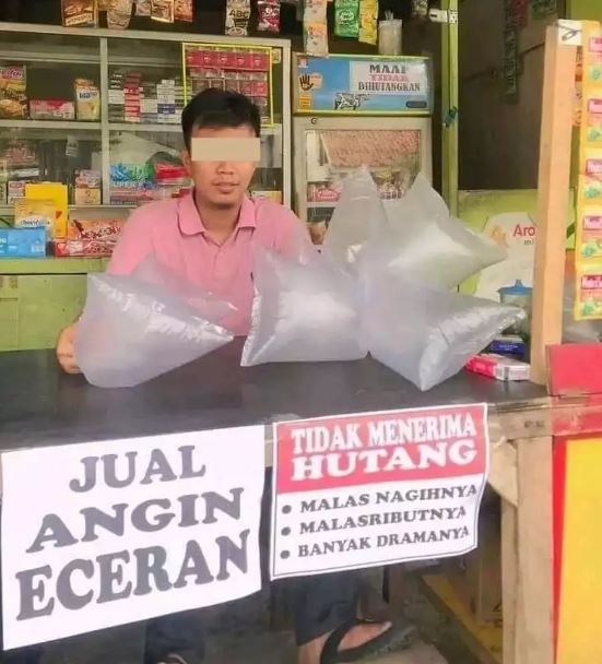 spanduk jualan nggak berguna Berbagai sumber