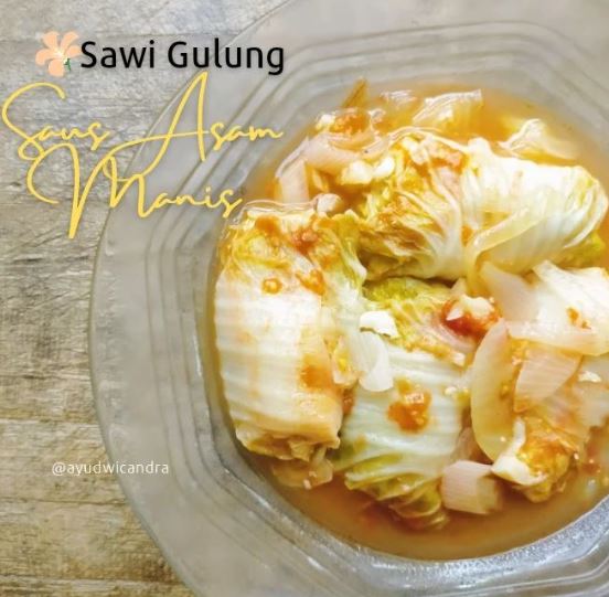 11 Resep sawi putih gulung isi ayam, lezat, gurih, dan mudah dibuat