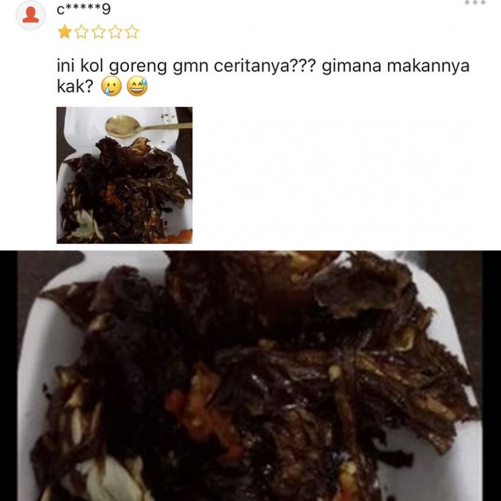 Potret kocak pesan makanan via online Berbagai sumber