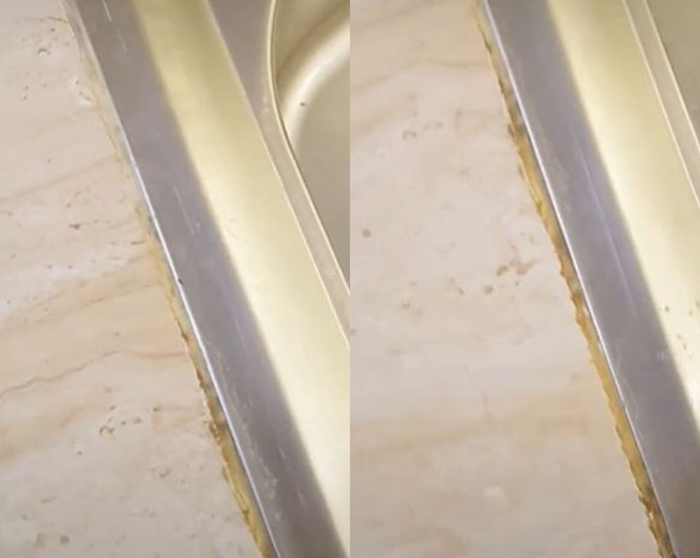 Trik sederhana bersihkan nat keramik dapur yang kotor dan berjamur © 2023 brilio.net Trik sederhana bersihkan nat keramik dapur yang kotor dan berjamur © 2023 brilio.net