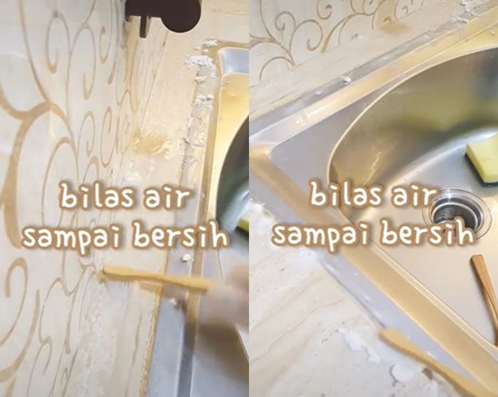 Trik sederhana bersihkan nat keramik dapur yang kotor dan berjamur © 2023 brilio.net Trik sederhana bersihkan nat keramik dapur yang kotor dan berjamur © 2023 brilio.net