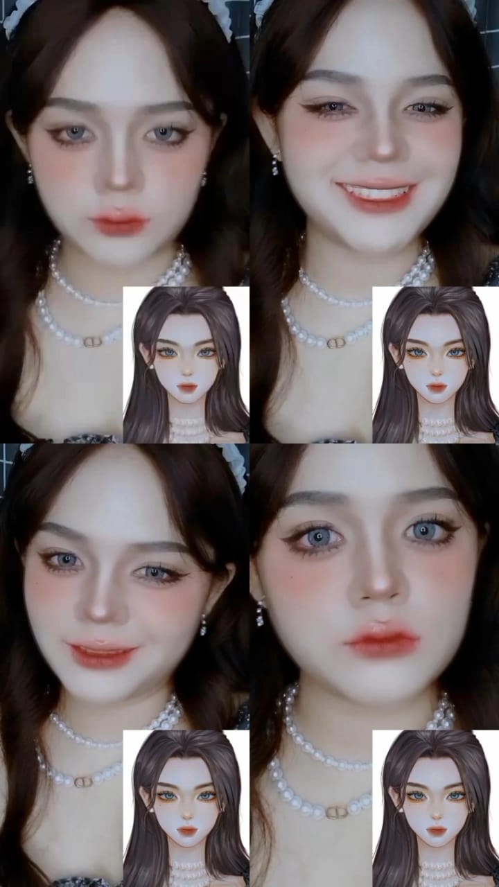 perubahannya yang mirip karakter webtoon © TikTok perubahannya yang mirip karakter webtoon © TikTok