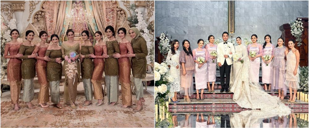 Sahabatan hingga nikah di bulan yang sama, ini 7 beda gaya Enzy Storia dan Jessica Mila di pernikahan